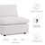 Commix Overstuffed Outdoor Patio Armless Chair EEI-4902-WHI