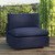 Commix Overstuffed Outdoor Patio Armless Chair EEI-4902-NAV