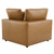 Commix Down Filled Overstuffed Vegan Leather 7-Piece Sectional Sofa EEI-4922-TAN