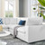 Commix Down Filled Overstuffed Vegan Leather 5-Piece Sectional Sofa EEI-4920-WHI
