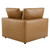 Commix Down Filled Overstuffed Vegan Leather 5-Piece Sectional Sofa EEI-4920-TAN