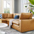 Commix Down Filled Overstuffed Vegan Leather 5-Piece Sectional Sofa EEI-4920-TAN