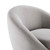 Buttercup Upholstered Fabric Swivel Chair EEI-5006-BLK-LGR