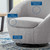 Buttercup Upholstered Fabric Swivel Chair EEI-5006-BLK-LGR