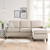Ashton Upholstered Fabric Sectional Sofa EEI-4994-BEI