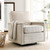 Ashton Upholstered Fabric Swivel Chair EEI-4991-BEI