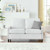 Ashton Upholstered Fabric Loveseat EEI-4985-WHI