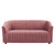 Announce Performance Velvet Channel Tufted Loveseat EEI-5054-DUS