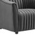 Announce Performance Velvet Channel Tufted Armchair EEI-5055-CHA