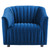 Announce Performance Velvet Channel Tufted Armchair EEI-5055-NAV