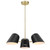 Briana 3-Light Pendant Light EEI-5301-BLK