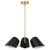 Briana 3-Light Pendant Light EEI-5301-BLK