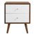 Transmit 2-Drawer Nightstand MOD-7017-WAL-WHI