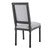 Court French Vintage Upholstered Fabric Dining Side Chair EEI-4661-BLK-LGR