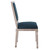 Court French Vintage Upholstered Fabric Dining Side Chair EEI-4661-NAT-BLU