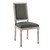 Court French Vintage Upholstered Fabric Dining Side Chair EEI-4661-NAT-GRY