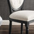 Arise Vintage French Upholstered Fabric Dining Side Chair EEI-4664-BLK-BEI