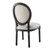 Arise Vintage French Upholstered Fabric Dining Side Chair EEI-4664-BLK-BEI