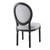 Arise Vintage French Upholstered Fabric Dining Side Chair EEI-4664-BLK-LGR