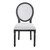 Arise Vintage French Upholstered Fabric Dining Side Chair EEI-4664-BLK-WHI