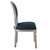 Arise Vintage French Upholstered Fabric Dining Side Chair EEI-4664-NAT-BLU