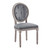 Arise Vintage French Performance Velvet Dining Side Chair EEI-4665-NAT-GRY