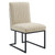 Indulge Channel Tufted Fabric Dining Chair EEI-4652-BEI