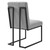 Indulge Channel Tufted Fabric Dining Chair EEI-4652-LGR