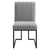 Indulge Channel Tufted Fabric Dining Chair EEI-4652-LGR