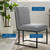 Indulge Channel Tufted Fabric Dining Chair EEI-4652-LGR