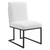 Indulge Channel Tufted Fabric Dining Chair EEI-4652-WHI