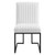 Indulge Channel Tufted Fabric Dining Chair EEI-4652-WHI