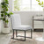 Indulge Channel Tufted Fabric Dining Chair EEI-4652-WHI