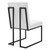 Indulge Channel Tufted Fabric Dining Chair EEI-4652-WHI