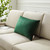 Accentuate 24" Lumbar Performance Velvet Throw Pillow EEI-4706-GRN-COG