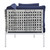 Harmony 4-Piece  Sunbrella® Basket Weave Outdoor Patio Aluminum Seating Set EEI-4688-TAU-NAV-SET