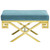 Rove Velvet Performance Velvet Bench EEI-2879-GLD-SEA