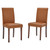 Prosper Faux Leather Dining Side Chair Set of 2 EEI-3617-TAN