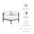 Hanalei Outdoor Patio Corner Chair EEI-5019-IVO-WHI