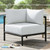 Hanalei Outdoor Patio Corner Chair EEI-5019-IVO-WHI