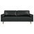Valour 81" Leather Sofa EEI-4634-BLK