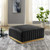 Conjure Channel Tufted Performance Velvet Ottoman EEI-5507-GLD-BLK