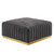 Conjure Channel Tufted Performance Velvet Ottoman EEI-5507-GLD-GRY