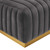 Conjure Channel Tufted Performance Velvet Ottoman EEI-5507-GLD-GRY