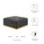 Conjure Channel Tufted Performance Velvet Ottoman EEI-5507-GLD-GRY