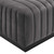 Conjure Channel Tufted Performance Velvet Ottoman EEI-5500-BLK-GRY