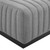 Conjure Channel Tufted Upholstered Fabric Ottoman EEI-5501-BLK-LGR