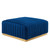 Conjure Channel Tufted Performance Velvet Ottoman EEI-5507-GLD-NAV