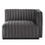 Conjure Channel Tufted Performance Velvet Loveseat EEI-5764-BLK-GRY