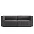 Conjure Channel Tufted Performance Velvet Loveseat EEI-5764-BLK-GRY